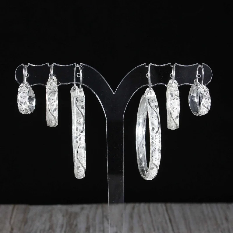 dainty pearl earrings for women-Caribbjou Grapevine  Hoop Earrings