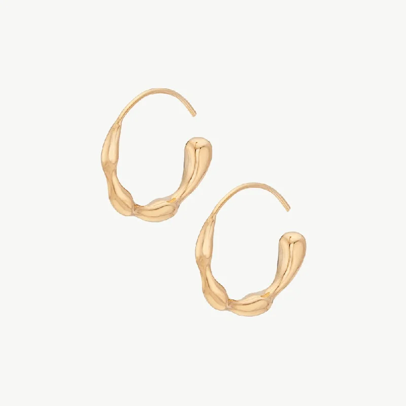 statement gemstone earrings for women-Moto Mini Hoops