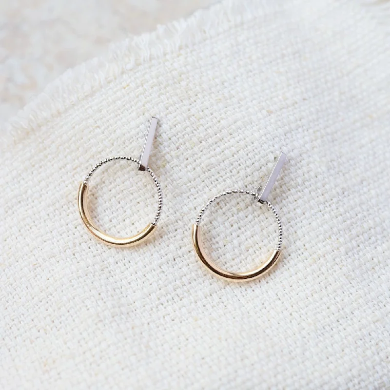 gold dangle earrings for women-Synthesis Earrings