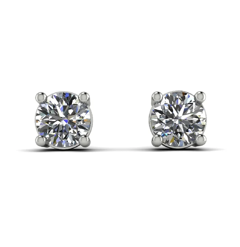 trendy crystal earrings for women-.25ct Diamond Earrings - Maci No. 3