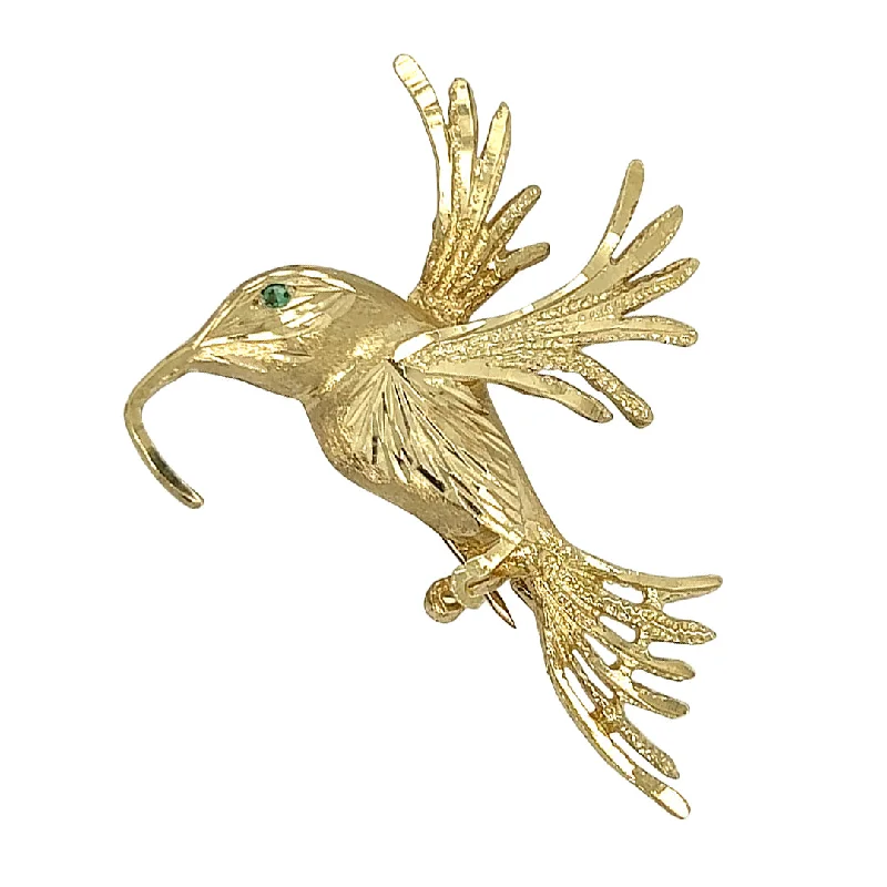 gold-plated brooch for women-Flying Bird Brooch