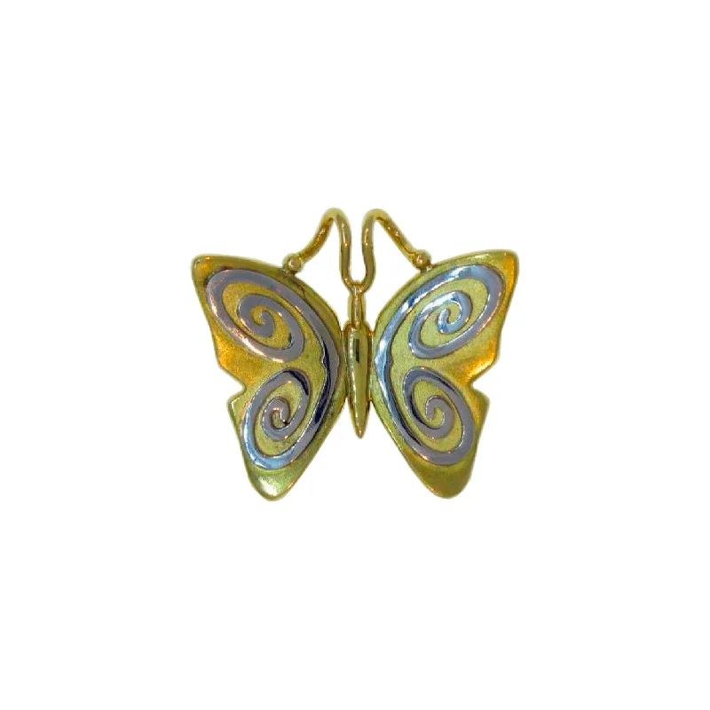 chain link necklace for women-Cave Butterfly Pendant