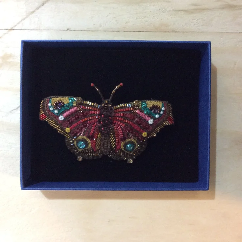 artistic brooch for women-European Peacock Butterfly Brooch