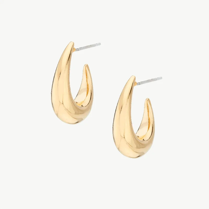 oval hoop earrings for women-Mezi Mini Hoop Earrings