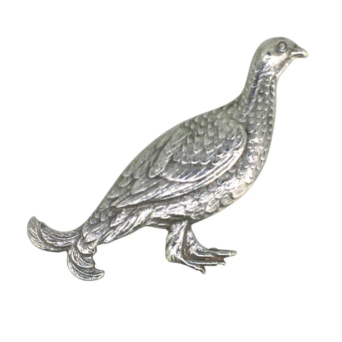 colorful brooch for women-Grouse Brooch