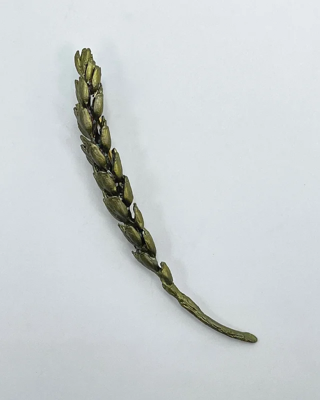 luxurious brooch for women-Wheat Bronze Brooch