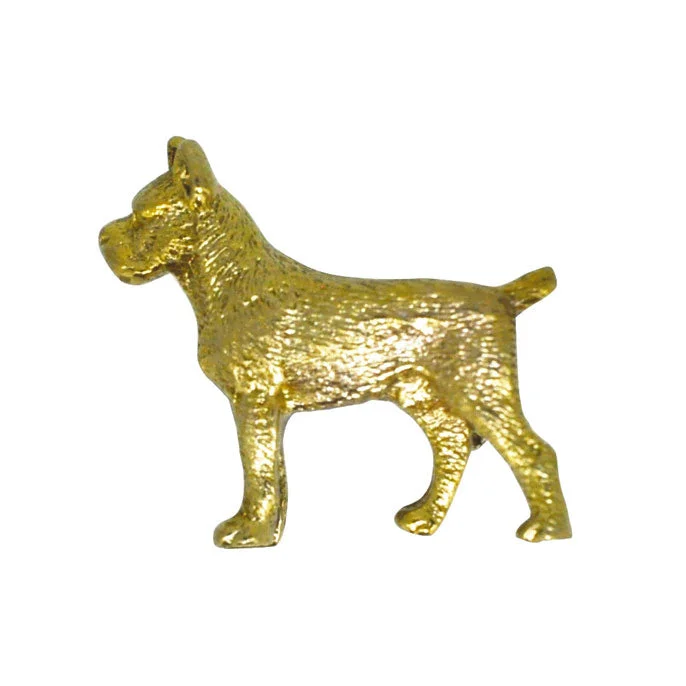 art deco gold brooch for women-Dog Brooch