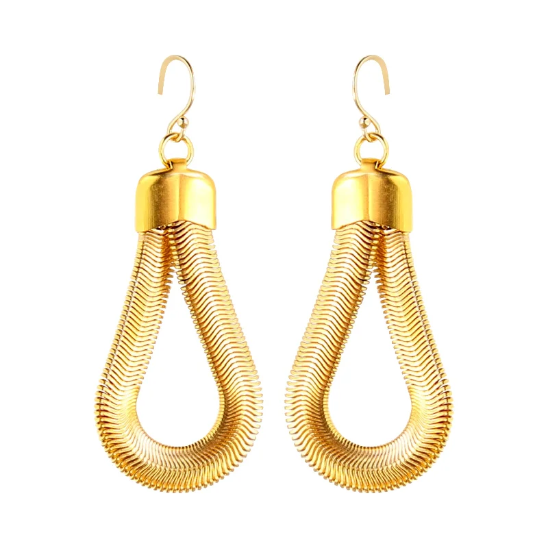 dainty gold earrings for women-Silk Earrings