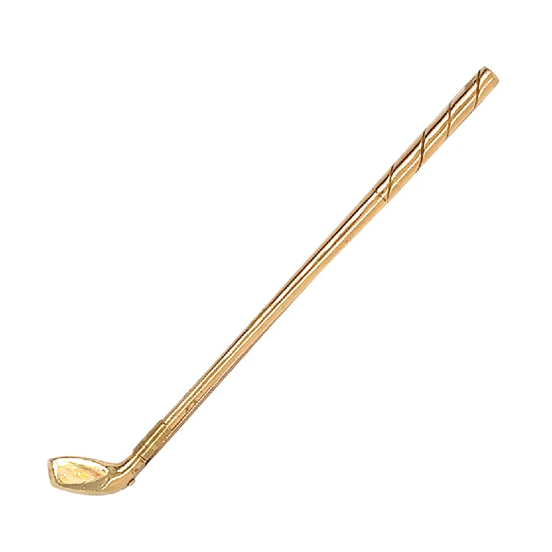 geometric brooch for women-Golf Club Bar Brooch