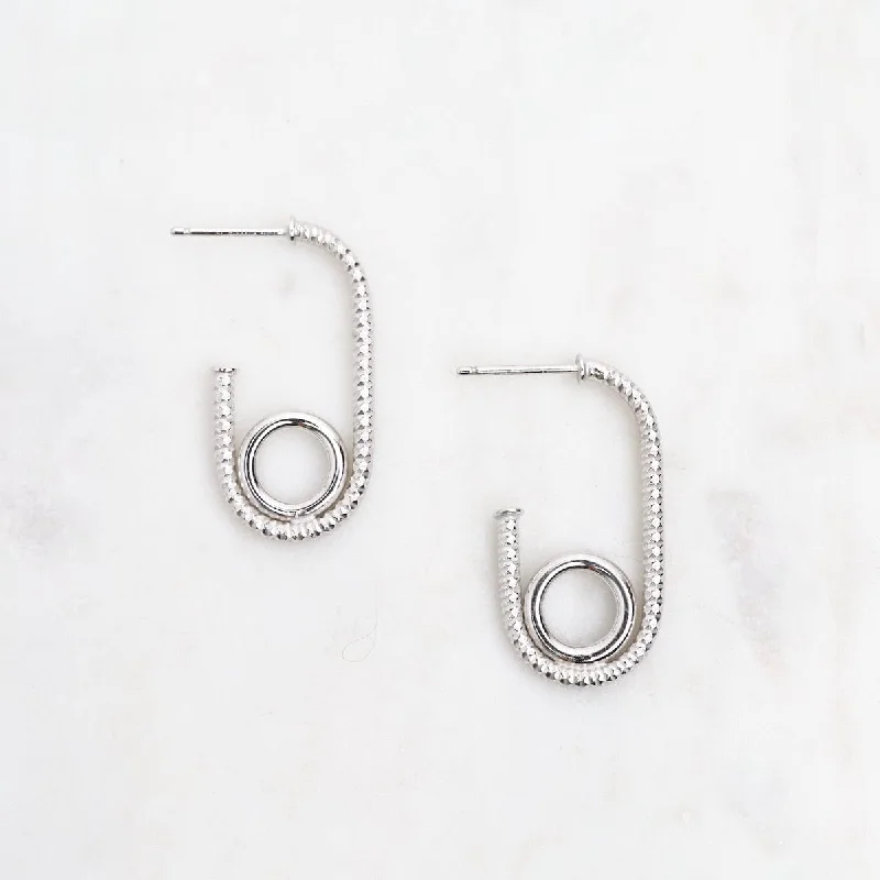 luxury earrings for women-Pipe Hoop Earrings