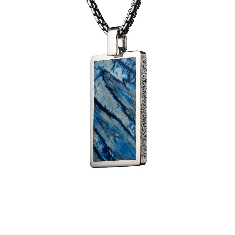 minimalist pendant necklace for women-Blue Mammoth Pinnacle