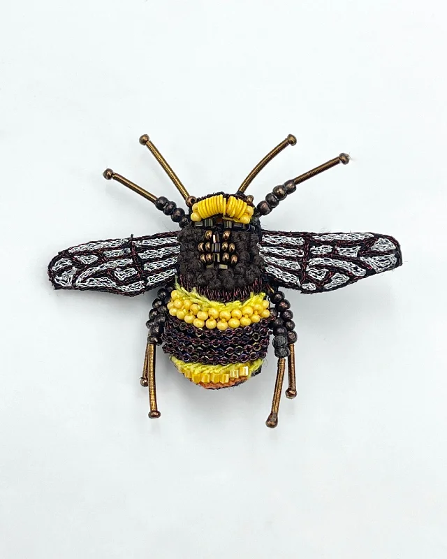 pearl brooch for weddings-Bumblebee Brooch