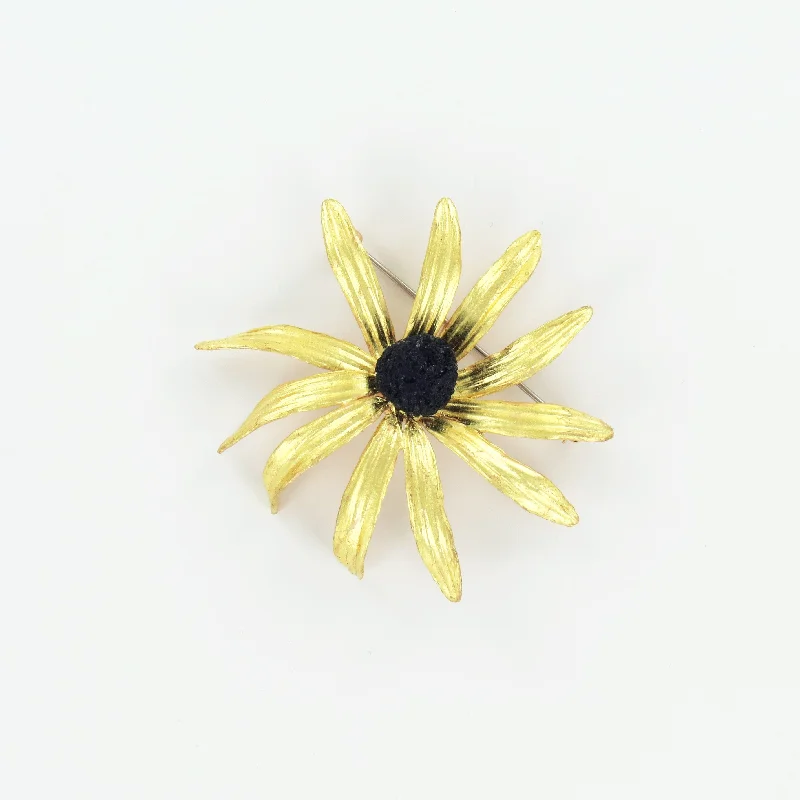 seasonal floral brooch for women-Black Eyed Susan Brooch