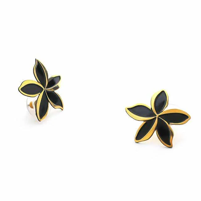 butterfly earrings for women-Plumeria Melia Medium Earrings