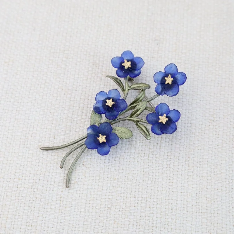 stunning brooch for women-Blue Violet Brooch