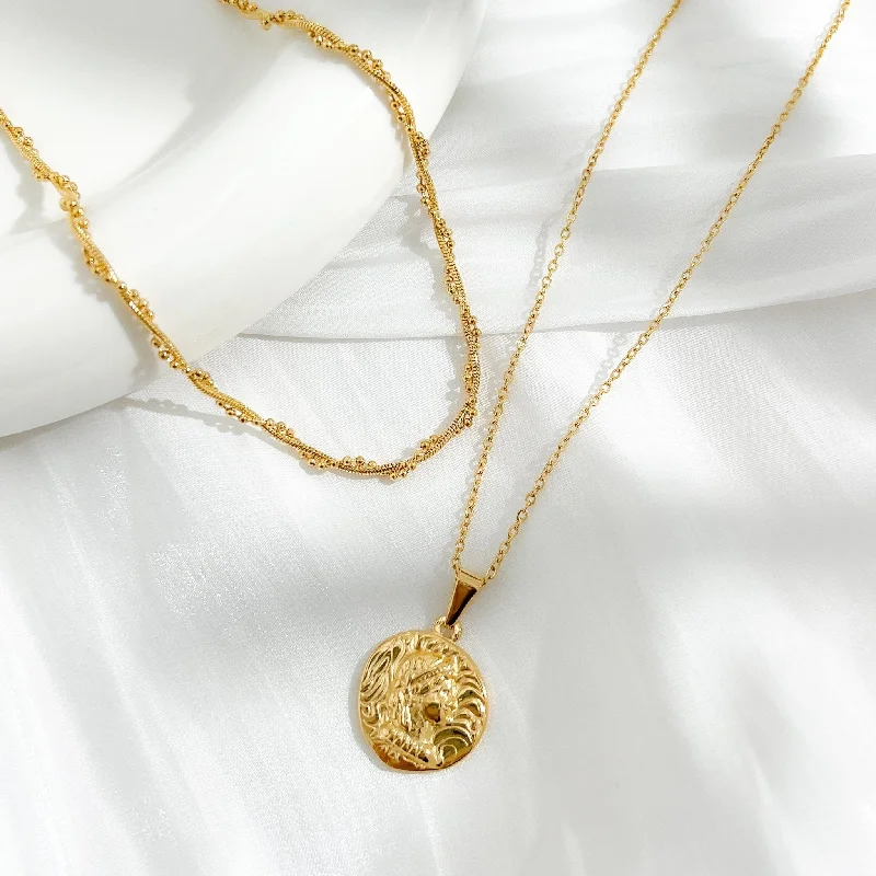 choker necklace for women-Coin Pendant Gold Bundle