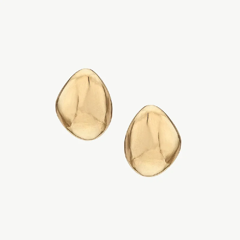 minimalist gold earrings for women-Sabi Stud Earrings