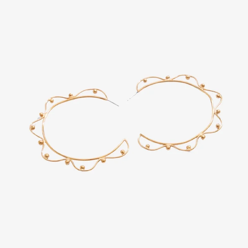 modern earrings for women-Imba Mega Hoop Earrings