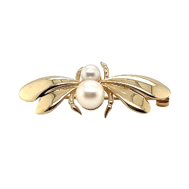 unique rhinestone brooch for women-Pearl Bug Brooch