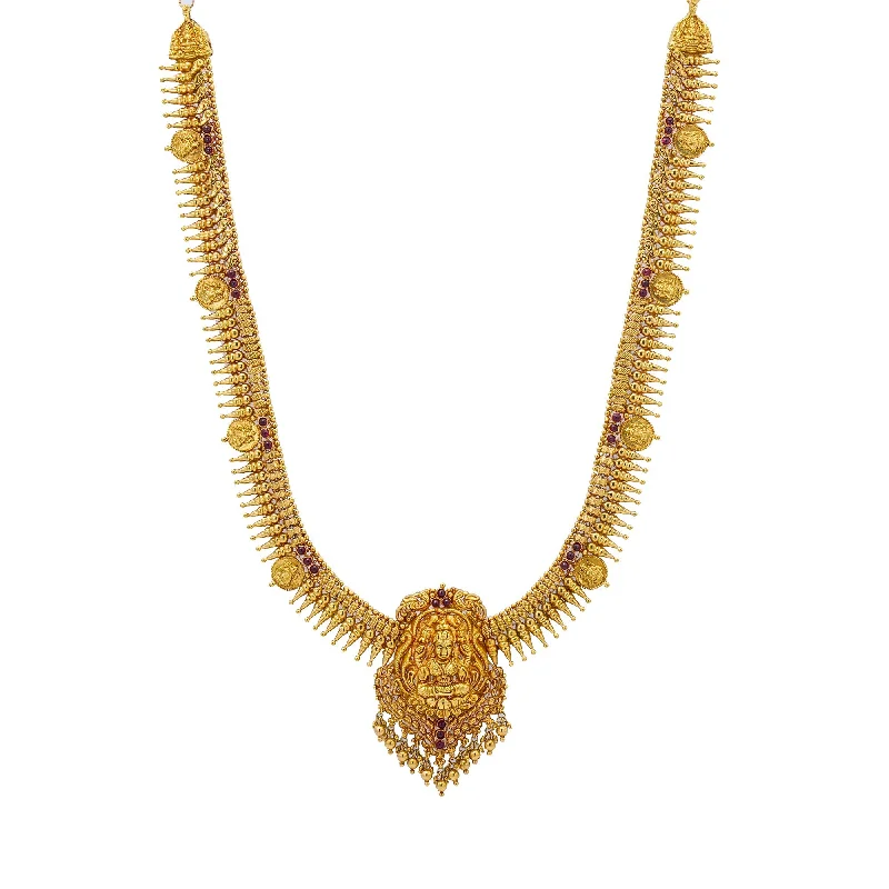 celestial necklace for women-22K Gold Suvarna Laxmi Jewelry Set