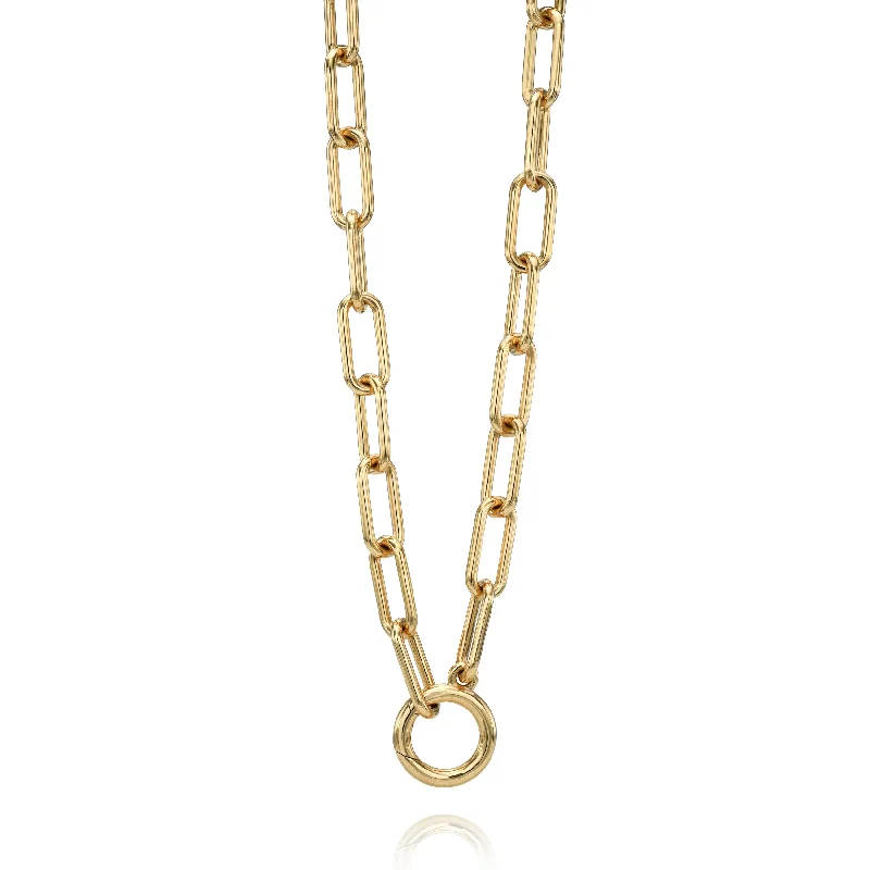 rose gold circle necklace for women-LIBBY ANNEX