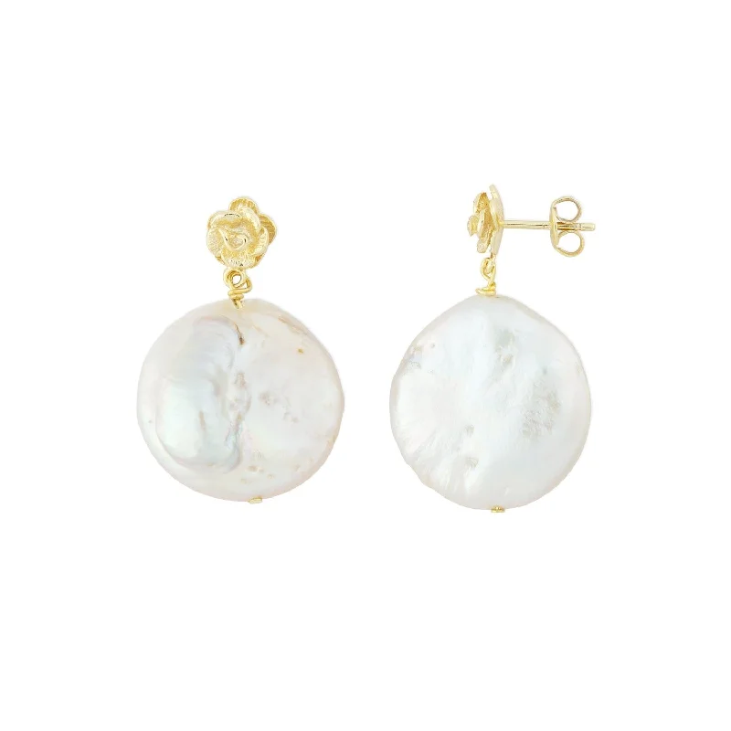 pearl earrings for women-Rosie Pearl Earrings