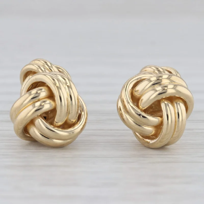 art deco engagement rings for women-Knot Work Cufflinks 18k Yellow Gold Men's Suit Accessories