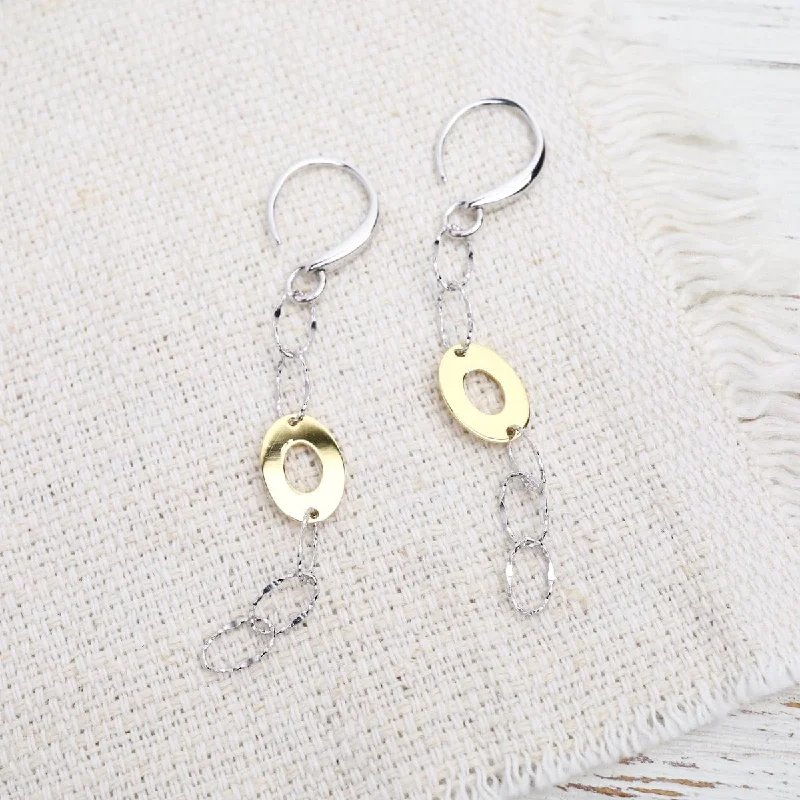 hoop earrings with diamonds for women-Oval Delight Earrings