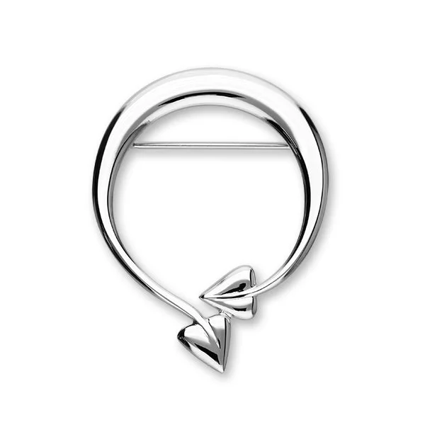 designer brooch for women-Archibald Knox Silver Brooch B583