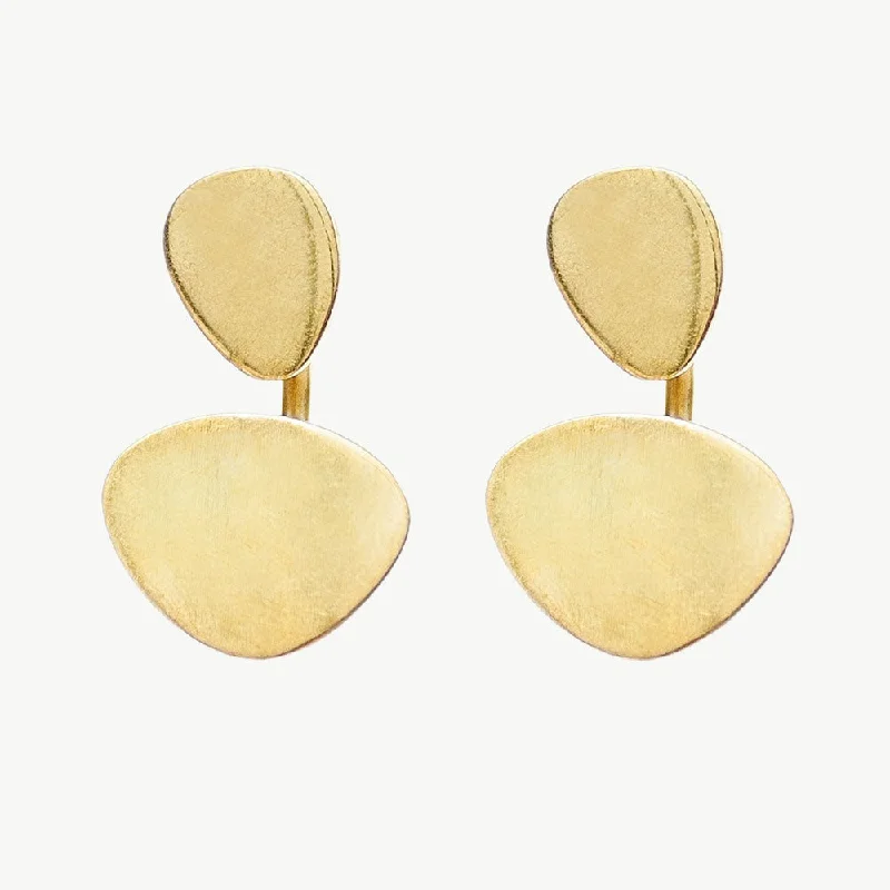 pearl drop earrings for women-Sabi Moon Jacket Earrings