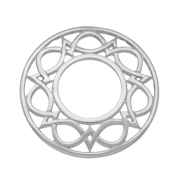 unique brooch for women-Celtic Silver Brooch B587