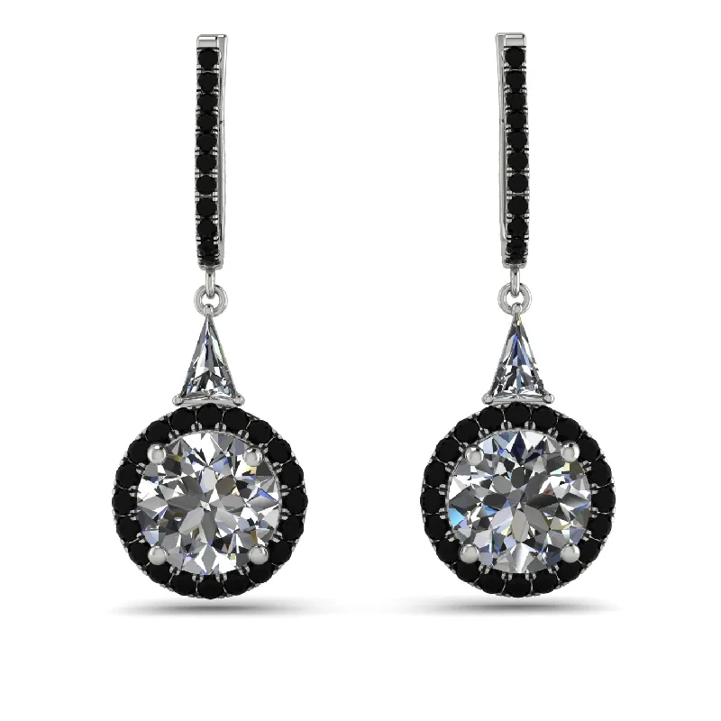 custom name earrings for women-Hidden Halo Diamond Earrings - Joanna No. 33