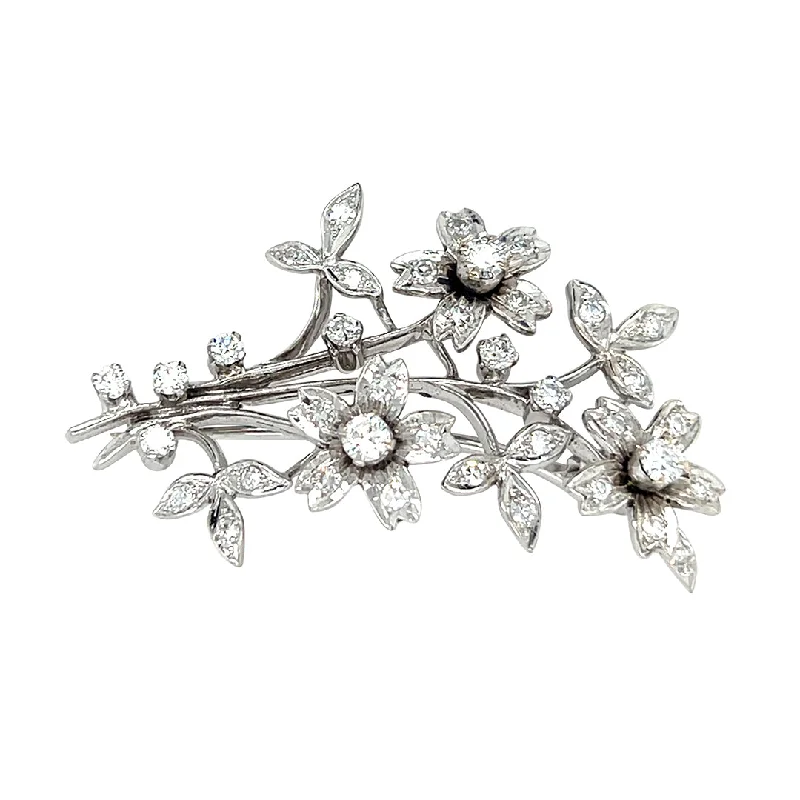 stunning rhinestone brooch for women-Diamond Spray Brooch