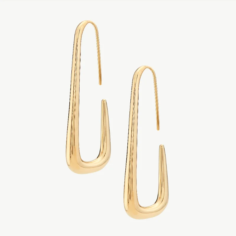 square earrings for women-Laini Threader Earrings