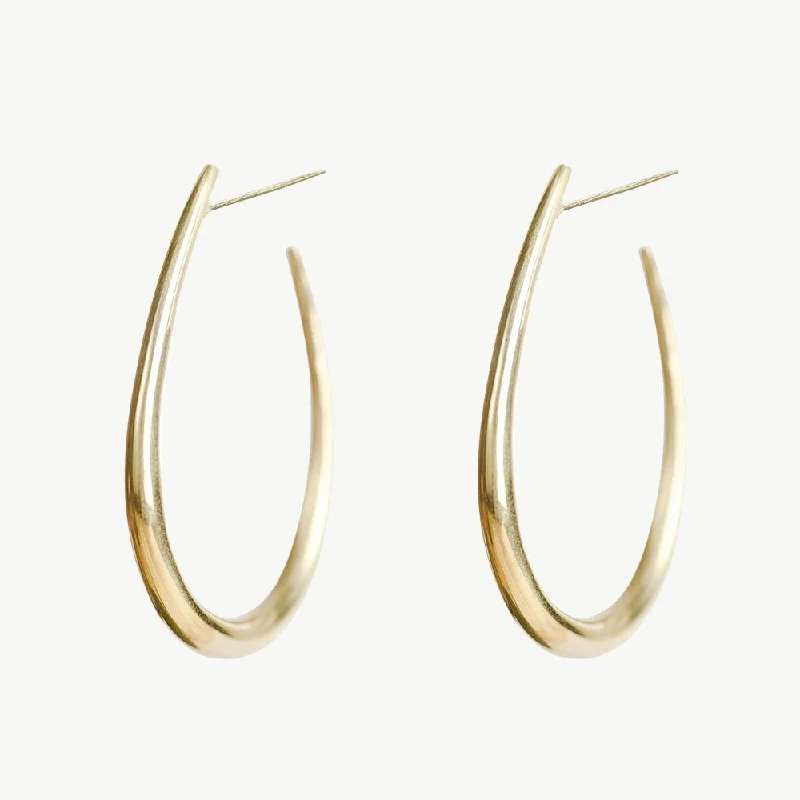 luxurious diamond hoop earrings for women-Mezi Maxi Hoop Earrings