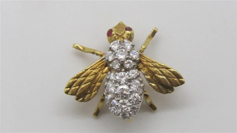 art deco gold brooch for women-Diamond Pins or Brooche