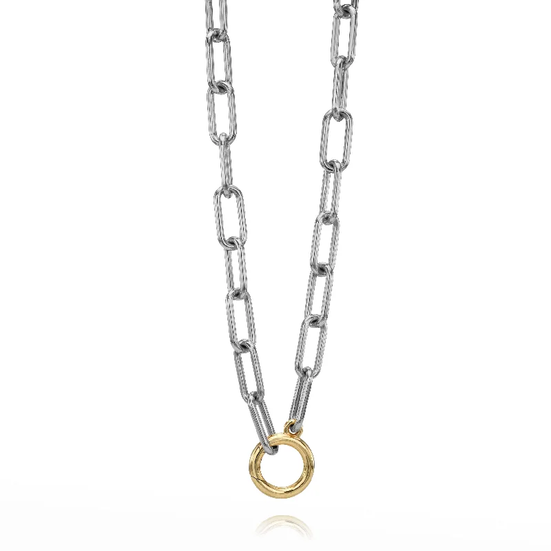 chic cross necklace for women-LIBBY ANNEX - TWO TONE