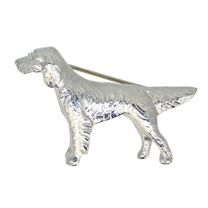 handmade gemstone brooch for women-Dog Brooch