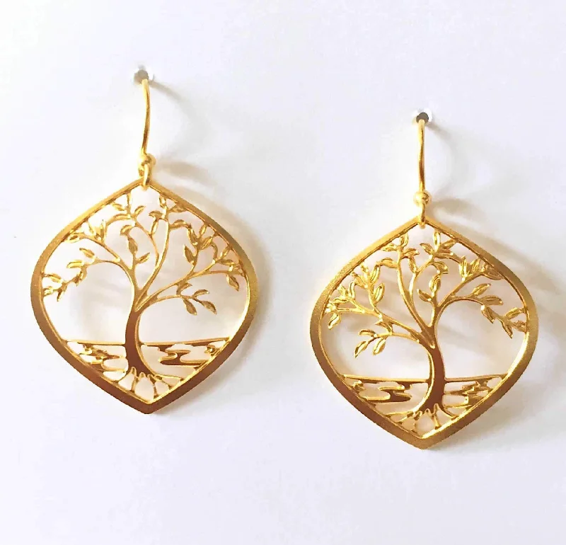 dainty earrings for women-Giving Tree Earrings