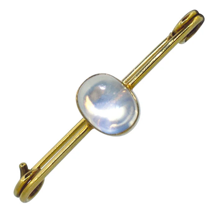 crystal brooch for women-Moonstone Brooch